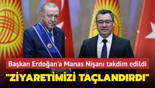 Bakan Erdoan'a Manas Nian takdim edildi... Ziyaretimizi talandrd