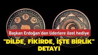 Bakan Erdoan'dan TDT liderlerine dikkat eken hediye... Dilde, fikirde, ite birlik detay