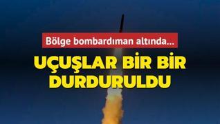 Blge bombardman altnda... Uular bir bir durduruldu