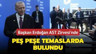 Bakan Erdoan AST Zirvesi'nde... Pe pee temaslarda bulundu