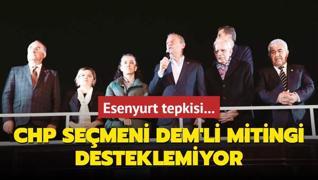 CHP semeni DEM'li mitingi desteklemiyor