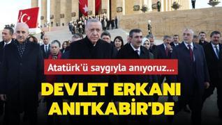 Atatrk' saygyla anyoruz: Devlet erkan Antkabir'de...