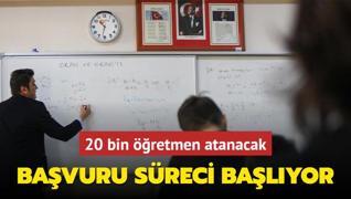 20 bin retmen atanacak! Bavuru sreci balyor