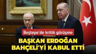 Betepe'de kritik grme! Bakan Erdoan Devlet Baheli ile bir araya geldi