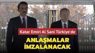 Katar Emiri Al Sani Trkiye'de... Anlamalar imzalanacak