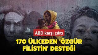 170 lkeden 'zgr Filistin' destei! ABD kar kt