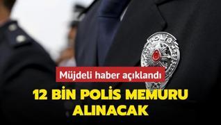 Mjdeli haber akland! 12 bin polis memuru alnacak