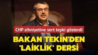 Bakan Tekin'den CHP zihniyetine sert tepki... Laiklikten anladnz camileri ahra evirmek