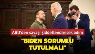 ABD'den sava iddetlendirecek adm... Biden sorumlu tutulmal