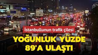 stanbullunun trafik ilesi: Younluk yzde 89'a ulat