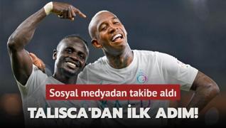 Talisca'dan ilk adm geldi! Sosyal medyadan takibe ald