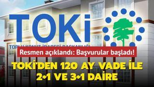 TOK resmen aklad: 120 ay vade ile 2+1 ve 3+1 daire! 373 bin TL peinat, aylk taksit ise