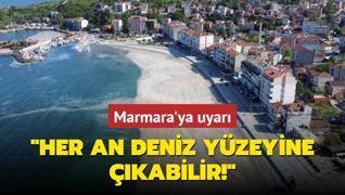 Prof. Dr. Tecer'den Marmara'ya msilaj uyars! Her an kabilir