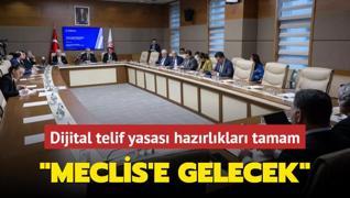 Dijital telif yasas hazrlklar tamam... Bteden sonra Meclis'e gelecek