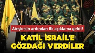 Hizbullah'tan atekesin ardndan ilk aklama geldi! Katil srail'e gzda verdiler