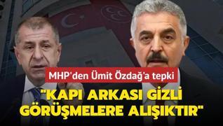 MHP'den mit zda'a tepki: Bu ahsn kaos dnda beslenecei bir kaynak yoktur