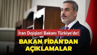 ran Dileri Bakan Trkiye'de... Bakan Fidan'dan aklamalar