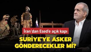 ran'dan Esed'e ak kap: Suriye'ye asker gnderecekler mi?