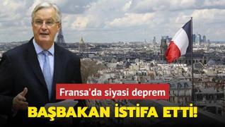 Fransa'da siyasi deprem... Babakan istifa etti!