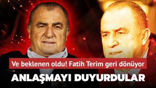 Ve beklenen oldu! Fatih Terim geri dnyor: Anlamay resmen duyurdular