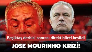 Fenerbahe'de Jose Mourinho krizi! Beikta derbisi sonras direkt bileti kesildi