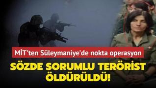 MT'ten Sleymaniye'de nokta operasyon... Szde sorumlu terrist ldrld!