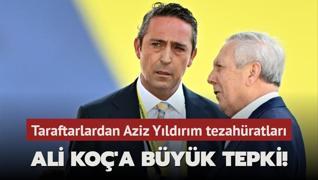 Fenerbahe'de Ali Ko'a byk tepki! Taraftarlardan Aziz Yldrm tezahratlar