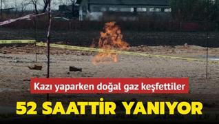 Kaz yaparken doal gaz kefettiler... 52 saattir yanyor