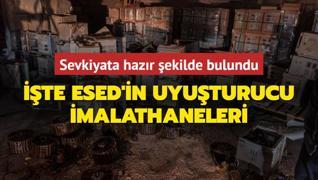 Esed'in sevkiyata hazr uyuturucular ele geirildi... malathaneler tek tek bulunuyor