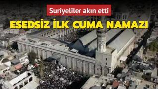 zgrleen Suriye'de Esedsiz ilk cuma namaz