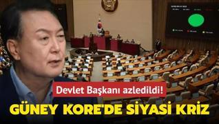 Gney Kore'de siyasi kriz... Devlet Bakan azledildi!