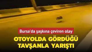 Bursa'da akna eviren olay: Otoyolda grd tavanla yart