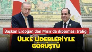 Bakan Erdoan'dan Msr'da diplomasi trafii: lke liderleriyle grt