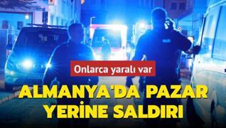 Almanya'da pazar yerine saldr: Onlarca yaral var