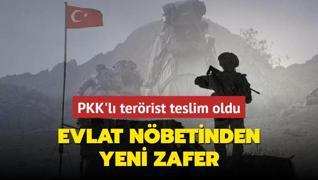 Evlat nbetinden yeni zafer... PKK'l terrist teslim oldu