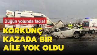 Dn yolunda facia! Korkun kazada bir aile yok oldu