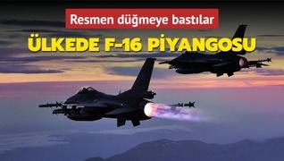 lkede F-16 piyangosu... Resmen dmeye bastlar