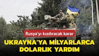 ABD'den Rusya'y kzdracak karar:  Ukrayna'ya 3,4 milyar dolarlk bte yardm