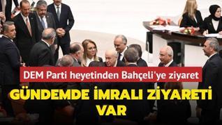 Gndemde mral ziyareti var... DEM Parti heyetinden Baheli'ye ziyaret