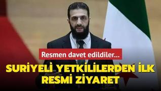 Resmen davet edildiler... Suriyeli yetkililerden ilk resmi ziyaret