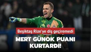 Mert Gnok puan kurtard! Beikta Rize'ye di geiremedi