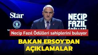 Necip Fazl dlleri sahiplerini buluyor... Bakan Ersoy'dan aklamalar