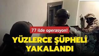 77 ilde NARKOKAPAN-5 operasyonlar: 1 milyon 168 bin 42 adet uyuturucu hap ele geirildi