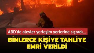 Alevler yerleim yerlerine srad... Binlerce kiiye tahliye emri verildi