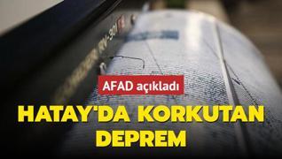 Hatay'da 4.0 byklnde deprem