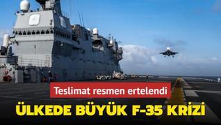 lkede byk F-35 krizi... Teslimat resmen ertelendi