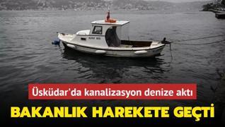 skdar'da kanalizasyon denize akt: Bakanlk harekete geti