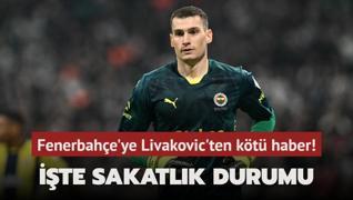 Fenerbahe'ye Livakovic'ten kt haber! Sakatlk durumu belli oldu