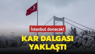 stanbul donacak! Kar dalgas yaklat