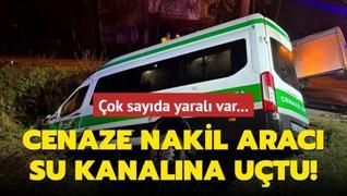 Samsun'da cenaze nakil arac su kanalna utu!